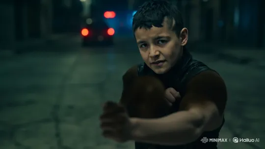 Young Boy Fights, Flees from Police in Dark Alley – AI Generated Video | Hailuo AI