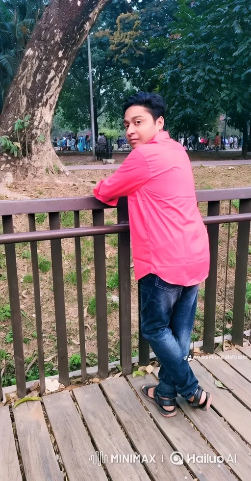 Young Couple Shares Quiet Moment in Urban Park – AI Generated Video | Hailuo AI