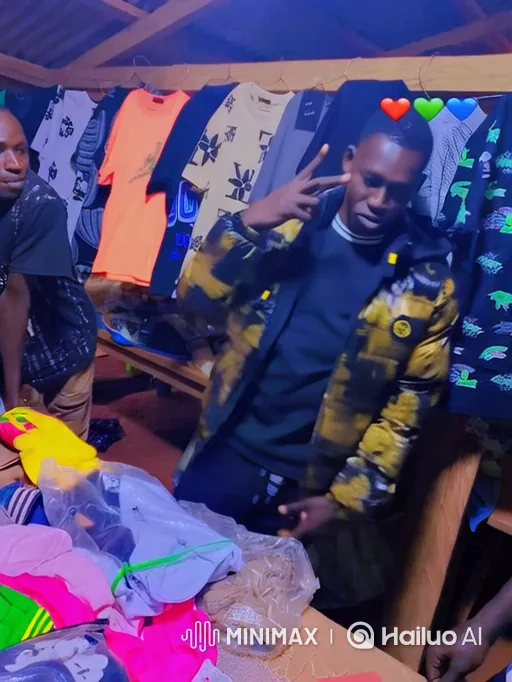 Young Man Showcases Confidence in Clothing Stands – AI Generated Video | Hailuo AI