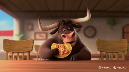 Anthropomorphic Bull Promotes 'Toro Loco' Seafood – AI Generated Video | Hailuo AI