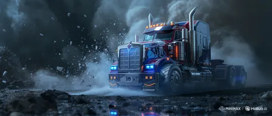 Truck-to-Robot Transformation: Optimus Prime Emerges – AI Generated Video | Hailuo AI