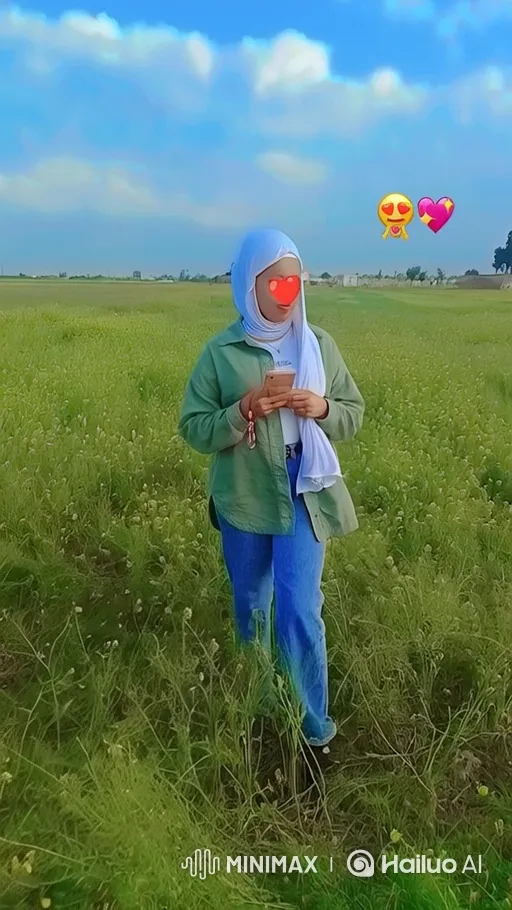 Young Woman Dancing Gracefully in a Lush Green Field – AI Generated Video | Hailuo AI