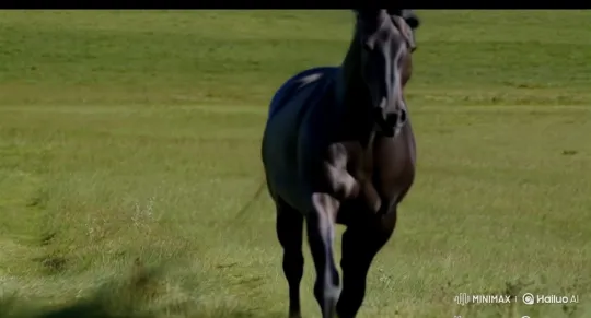 Horse Startled and Plunges Off Cliff in Desperation – AI Generated Video | Hailuo AI