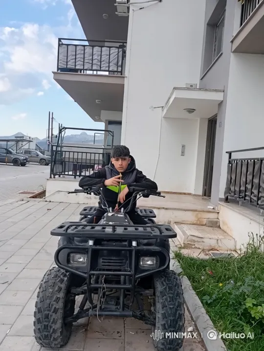 Young Man on ATV Engages in Shootout with Police – AI Generated Video | Hailuo AI