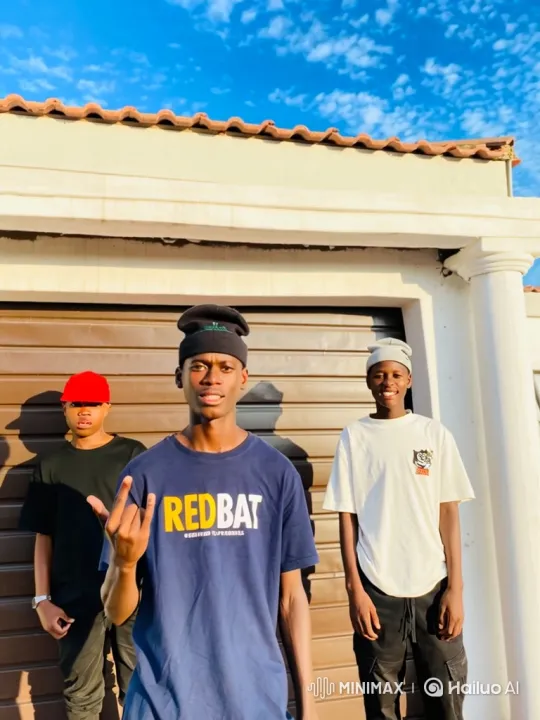 Three Young Men Pose and Depart in Sedan – AI Generated Video | Hailuo AI