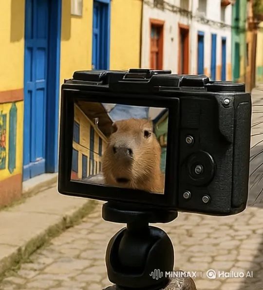 Capybara Vlogs: Surprise Encounter with a Butterfly – AI Generated Video | Hailuo AI