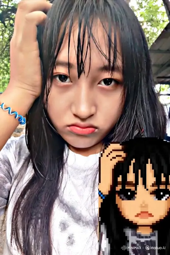 Pixel Version Smoothly Orbited in 180° Camera Shot – AI Generated Video | Hailuo AI