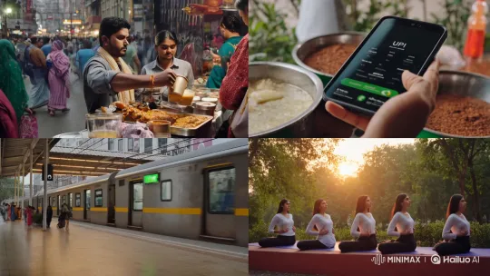 Vibrant Trends of Modern India Montage – AI Generated Video | Hailuo AI
