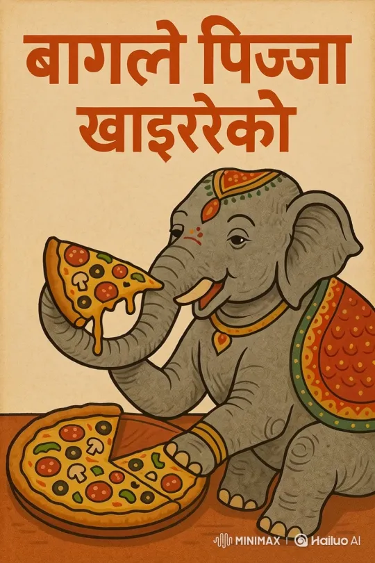 Cheerful Elephant Enjoying Slices of Pizza – AI Generated Video | Hailuo AI