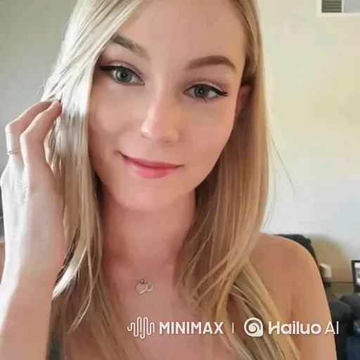 Young Woman Greeting Viewers with a Smile – AI Generated Video | Hailuo AI