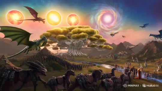 Epic Alien Civilization in Draco Constellation – AI Generated Video | Hailuo AI
