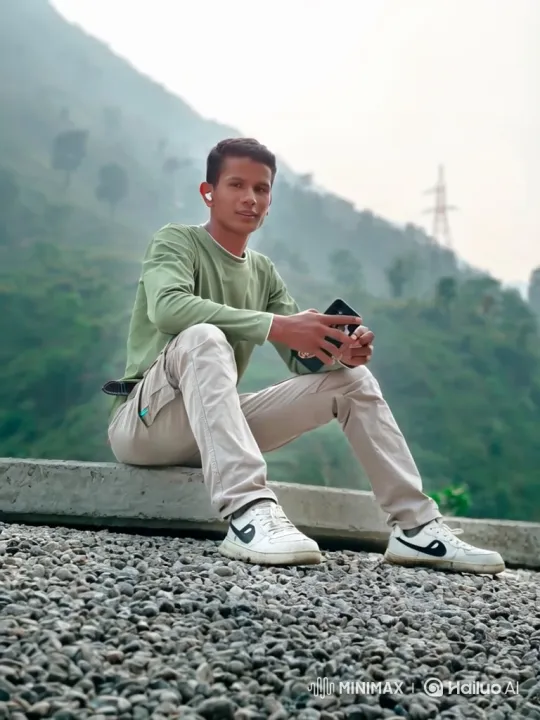 Young Man Boards Helicopter in Mountainous Landscape – AI Generated Video | Hailuo AI