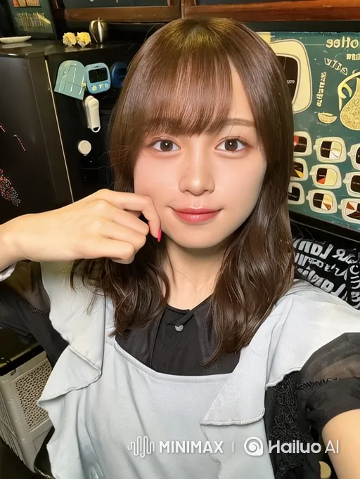 Young East Asian Woman Surprised by Sudden Downpour – AI Generated Video | Hailuo AI