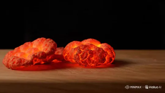 Girl Eats Exploding Lava Crackers – AI Generated Video | Hailuo AI