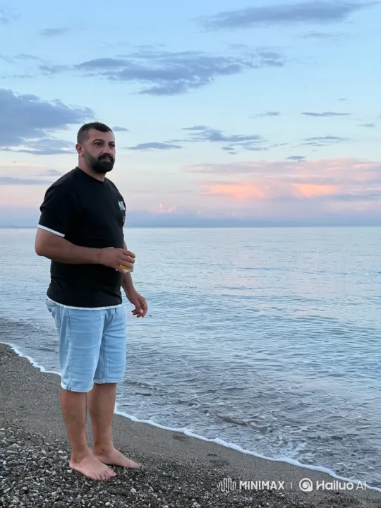 Man Arrested on Beach Resists with Gun – AI Generated Video | Hailuo AI