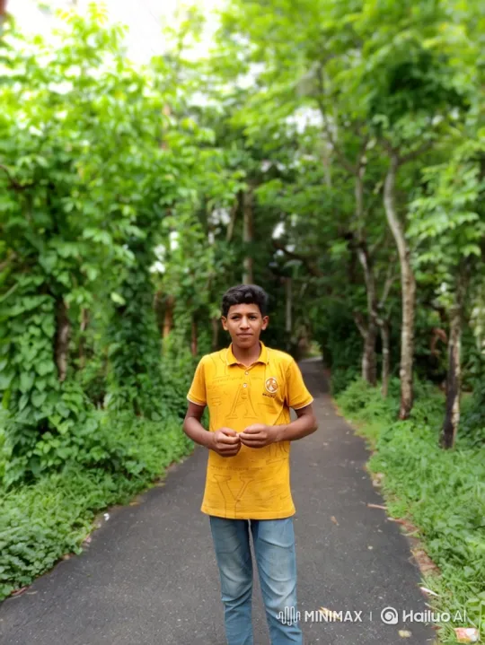 Boy and Girl Share a Serene Moment in a Golden Park – AI Generated Video | Hailuo AI