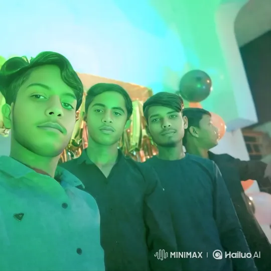 Young Men Celebrate in Vibrant Party Setting – AI Generated Video | Hailuo AI