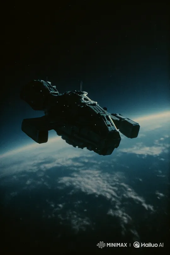 Space Battle: Spaceship Destroyed by Missile Attack – AI Generated Video | Hailuo AI