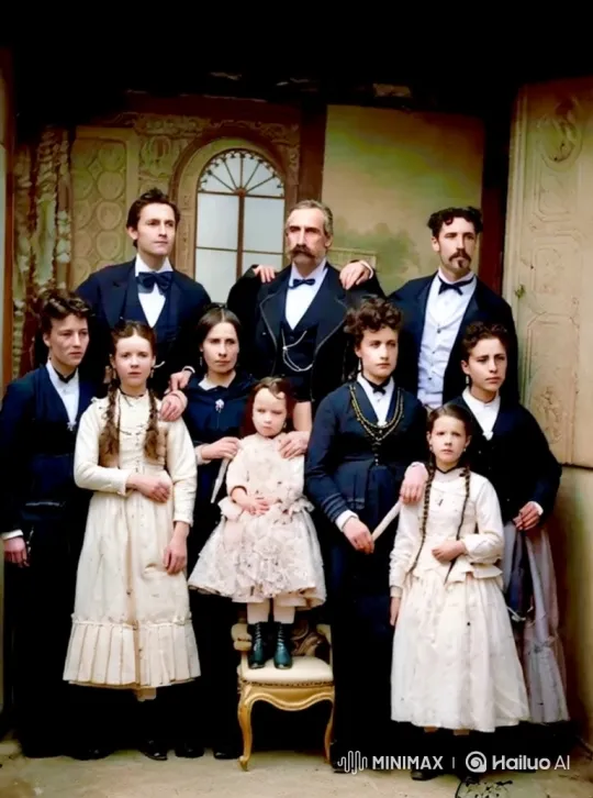 Family Portrait: A Glimpse into the Past – AI Generated Video | Hailuo AI
