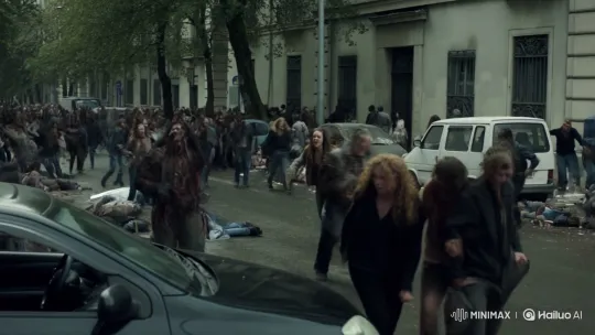 Zombie Apocalypse Engulfs Panicked Streets of Kazan – AI Generated Video | Hailuo AI
