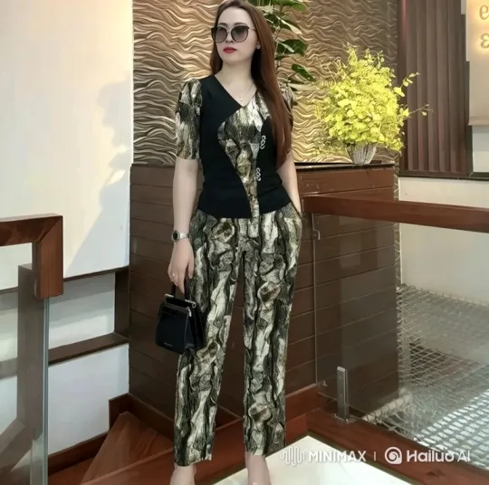Woman in Chic Outfit Demonstrates Graceful Movement – AI Generated Video | Hailuo AI