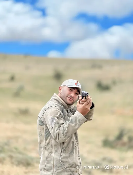 Man Surrenders to Police in Open Field – AI Generated Video | Hailuo AI