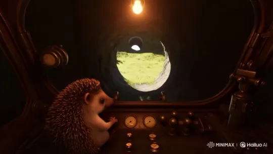 Hedgehog's POV: Steam Train's Mysterious Journey – AI Generated Video | Hailuo AI