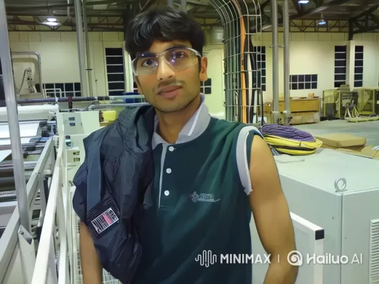 Young Man Reflects in Factory, Finds Peace in Park with Pakistani Girl – AI Generated Video | Hailuo AI
