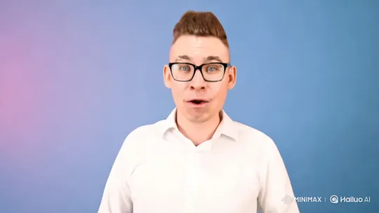 Man Sneezes and Reacts Candidly in High-Def Video – AI Generated Video | Hailuo AI