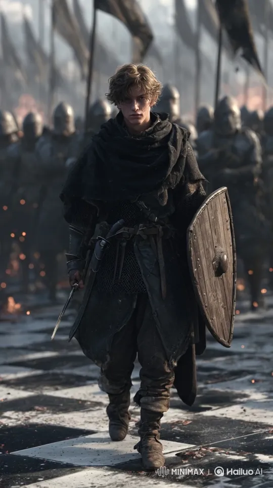 Young Warrior Charges Forward in Battle – AI Generated Video | Hailuo AI