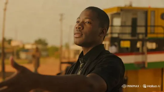 Young Man Embraces World in Golden Light – AI Generated Video | Hailuo AI