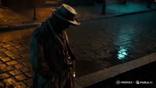 Forgotten Figure Tosses Coin in Urban Alleyway – AI Generated Video | Hailuo AI