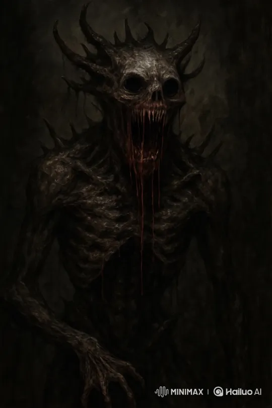 Creepy Creature Emerges from Shadows in Disturbing Video – AI Generated Video | Hailuo AI