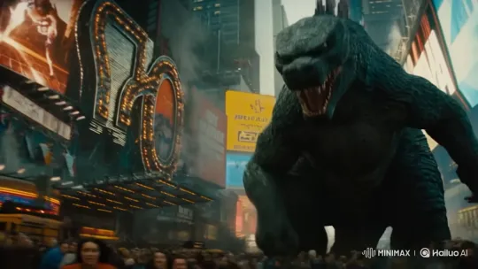 Godzilla Attacks New York Times Square – AI Generated Video | Hailuo AI