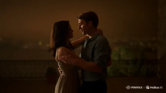 Young Couple's Intimate Dance and Passionate Kiss – AI Generated Video | Hailuo AI
