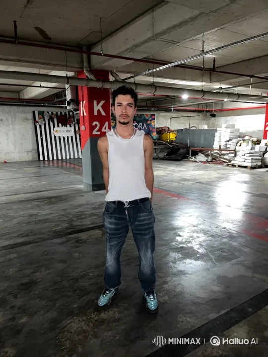 Young Man Assaults Police, Flees in Parking Garage – AI Generated Video | Hailuo AI