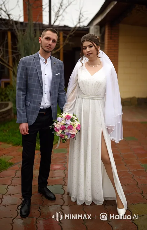 Family Portrait: Newlywed Couple with Child – AI Generated Video | Hailuo AI