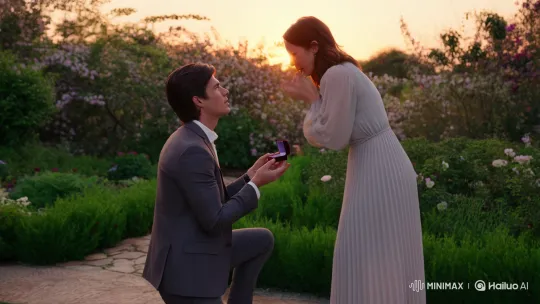 Romantic Sunset Garden Proposal – AI Generated Video | Hailuo AI