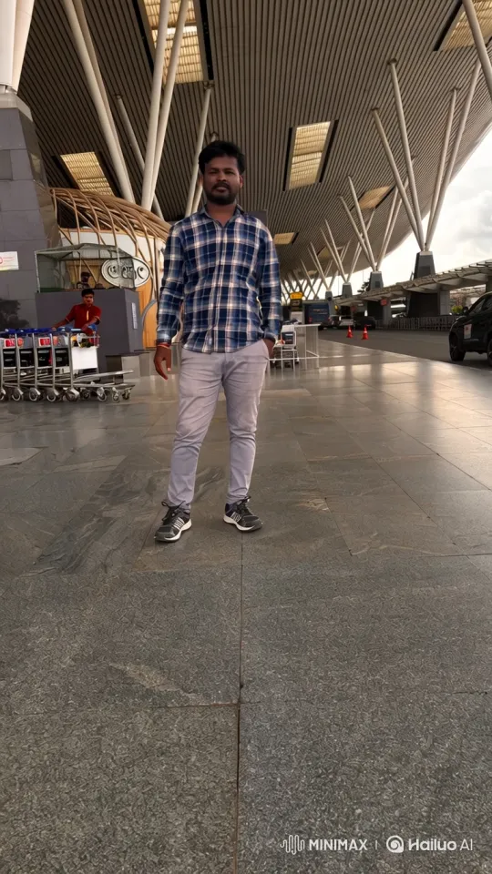 Prime Minister Modi greets man at airport terminal – AI Generated Video | Hailuo AI