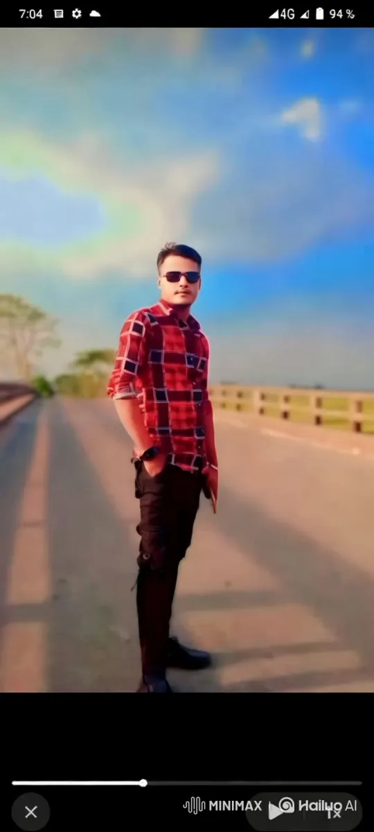 Confident Subject on Bridge Amidst Scenic Backdrop – AI Generated Video | Hailuo AI