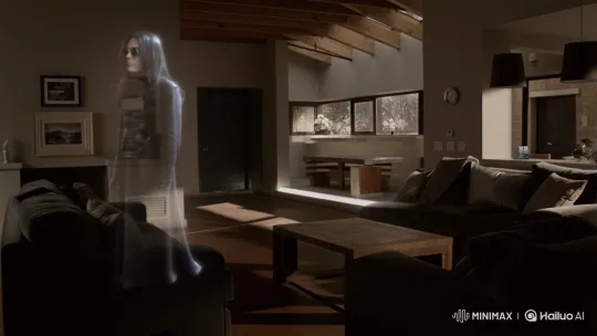 Ozzy Osbourne's Ghost Haunts Modern Living Room – AI Generated Video | Hailuo AI