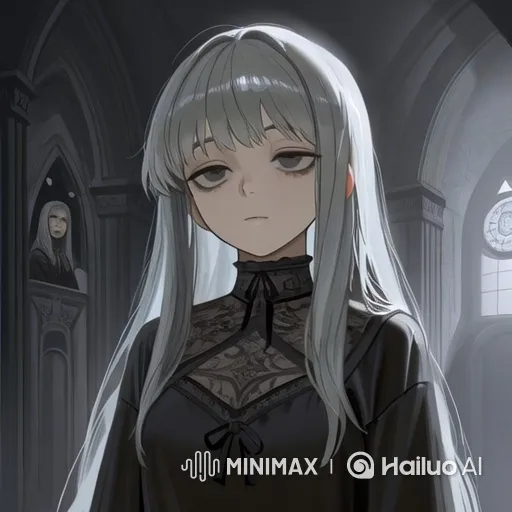 Young Woman Summons Monster in Gothic Hall – AI Generated Video | Hailuo AI