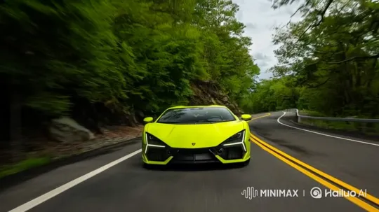Neon Yellow Sports Car Transforms into Robot Warrior – AI Generated Video | Hailuo AI