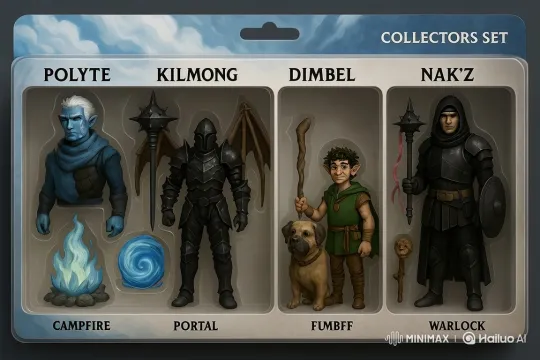 Fantasy Action Figures Come to Life in Collector's Set Video – AI Generated Video | Hailuo AI