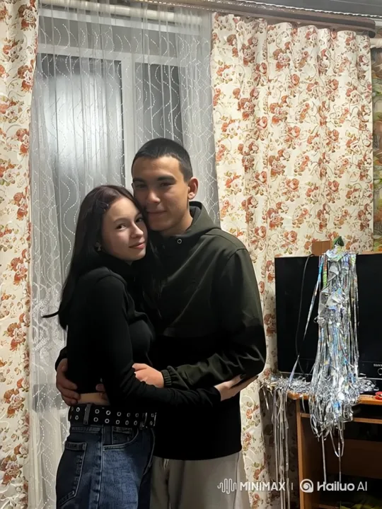 Family Embraces in Warmly Lit Room – AI Generated Video | Hailuo AI