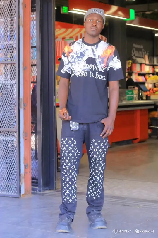 Rapper Dolnad Thrump greets couple before private jet with Tiakola – AI Generated Video | Hailuo AI