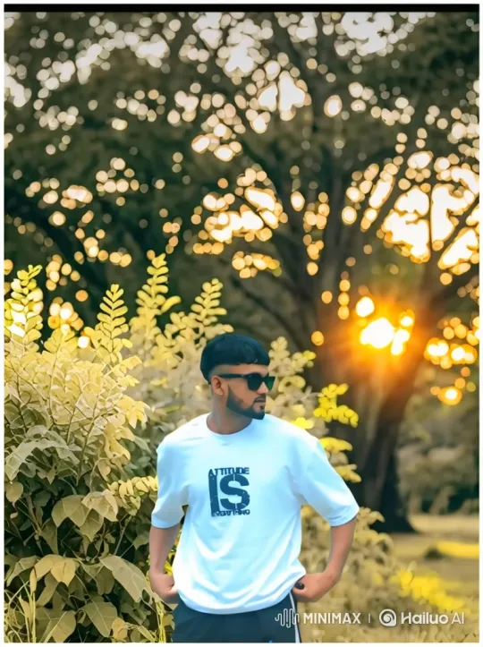 Young Couple Shares a Quiet Moment in Golden Hour Park – AI Generated Video | Hailuo AI