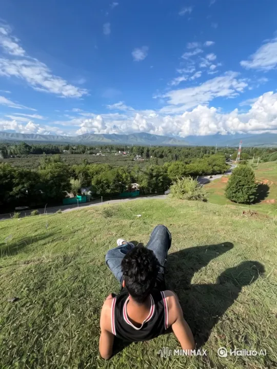 Zoom Out: From Grass to Earth in Space – AI Generated Video | Hailuo AI
