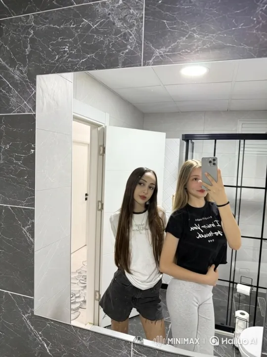 Young Women Surprised by Police in Bathroom – AI Generated Video | Hailuo AI