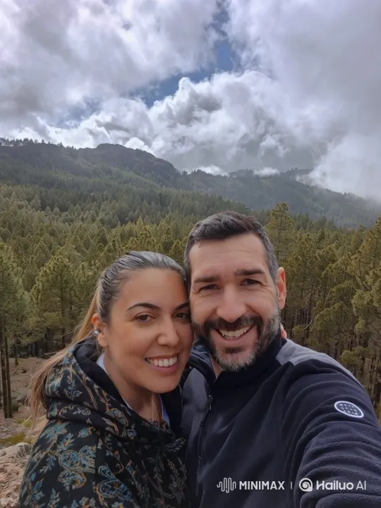 Couple and Daughter Share Loving Moment in Forest – AI Generated Video | Hailuo AI